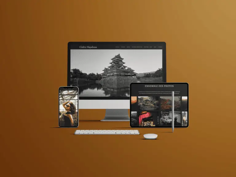 cédric hayabusa, mockup, site web