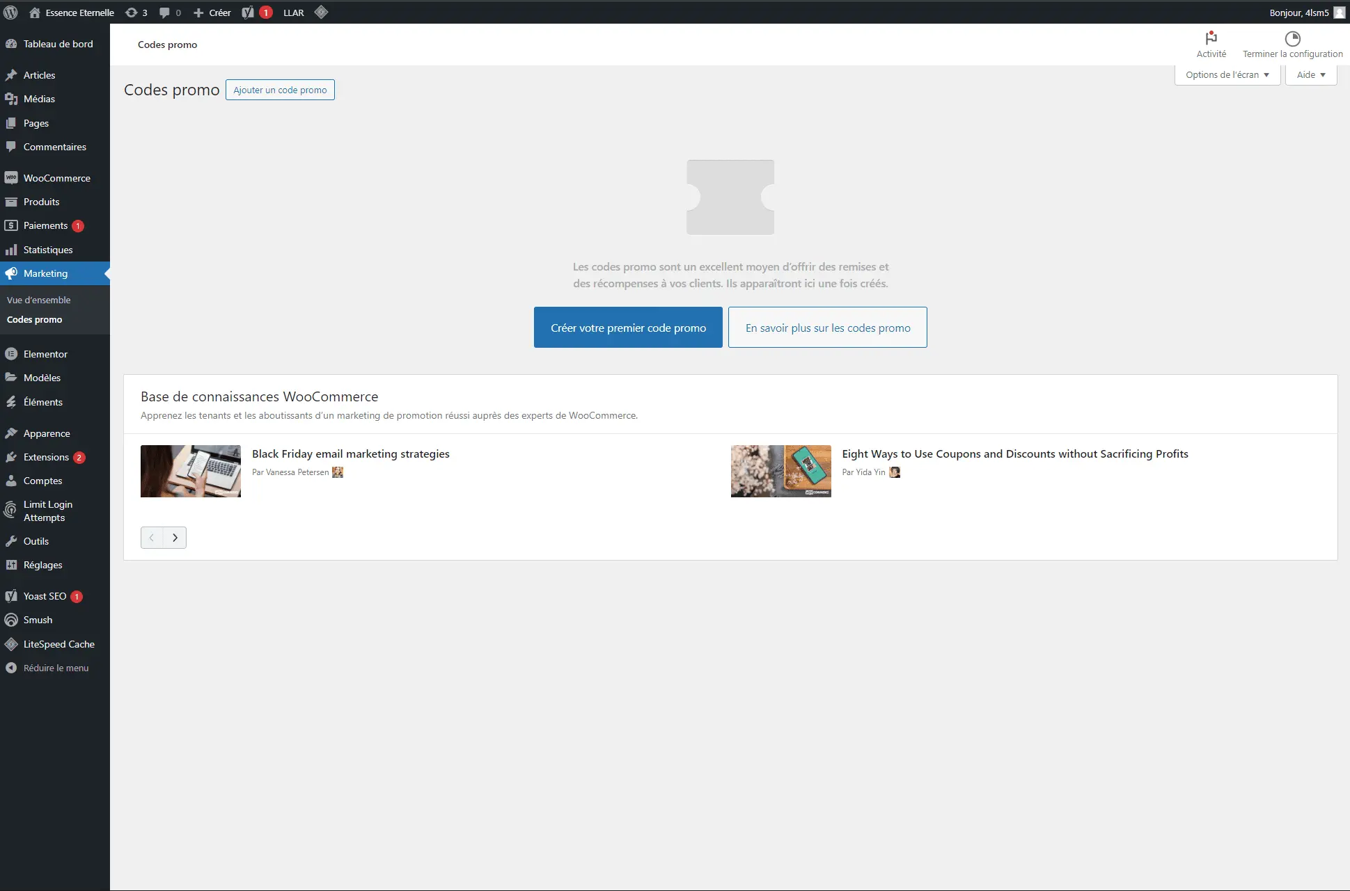 code promo woocommerce, e-commerce code promo, comment faire un code promo, tutoriel