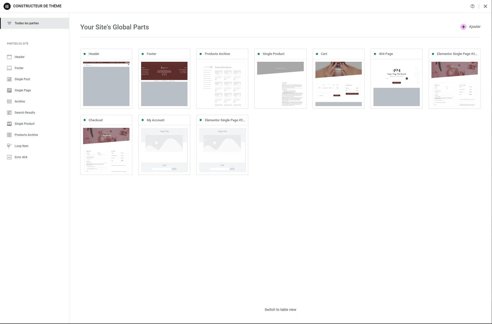 elementor theme builder, modèle, constructeur de thème, elementor, tutoriel,